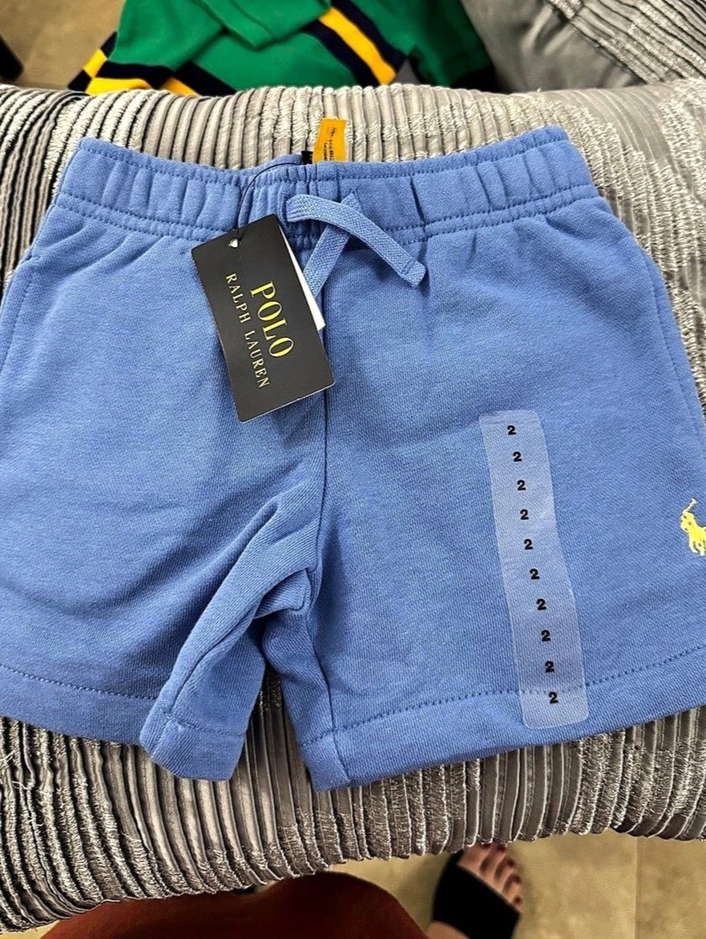 Polo Ralph Lauren Toddler Boys Fleece Drawstring Shorts Blue 2T